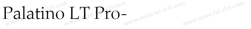 Palatino LT Pro字体转换